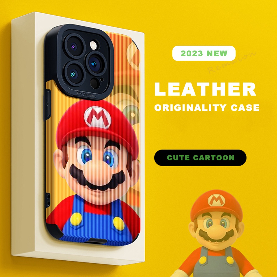 Cute Cartoon Mario Leather Phone Case For iPhone 11 12 13 14 Pro Max ...