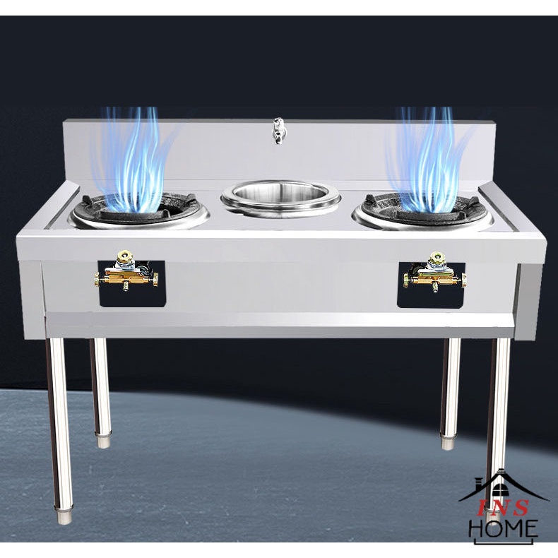 Stainless Steel Stove Shelf Burner Double Fire Stove Single Gas Stove