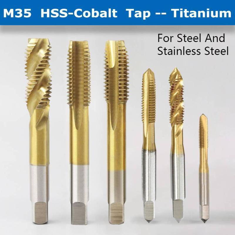 1PC HSS-Co M35 Titanium Plated 5% cobalt containing machine tap screw ...