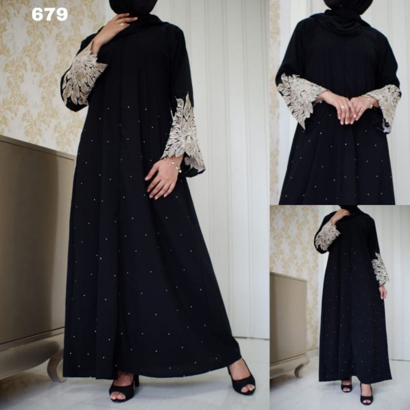 Muslimah Clothing HITAM Abaya Black Robe sonia arabian Turkey dubai ...