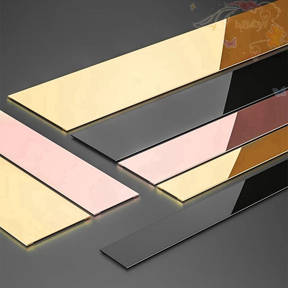 BLISS Edge Strip Titanium Gold Mirror Edge Trim Flat Wall Ceiling Edge