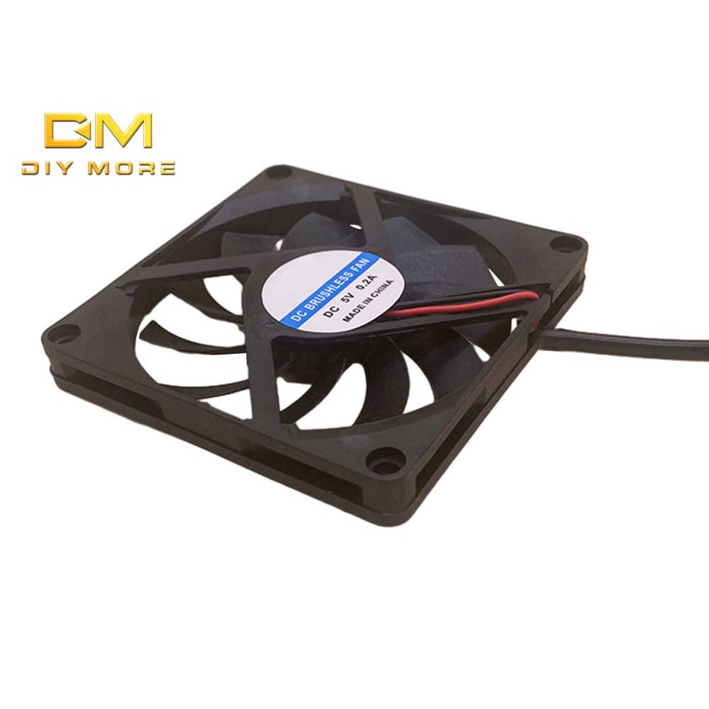 DIYMORE 80mm USB Speed Control Fan 5V Portable Cooling Fan for Flat
