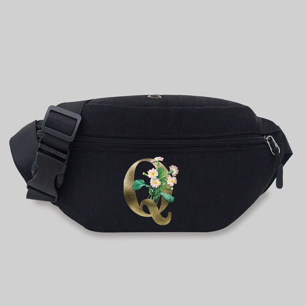 Luxury Designer Small Ladies Waist Bag Canvas Letter Fanny Packs Fashion  Chain Female Waist Pack Chest Bag Phone Pouches