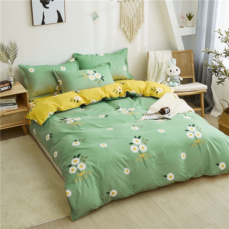 GDeal 4in1 Queen/2in1 Single Size Fitted Bedding Bedsheet Set With