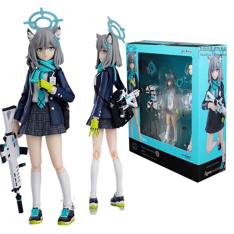 Anime Blue Archive Action Figure Shiroko Sunaookami Figma 567 ...