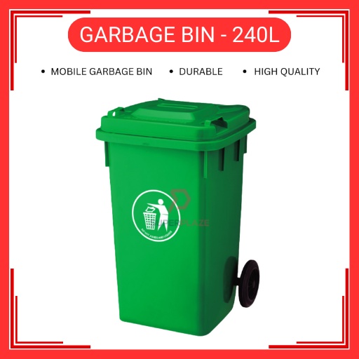 240 Liter Plastic Dustbin Tong Sampah | Shopee Malaysia