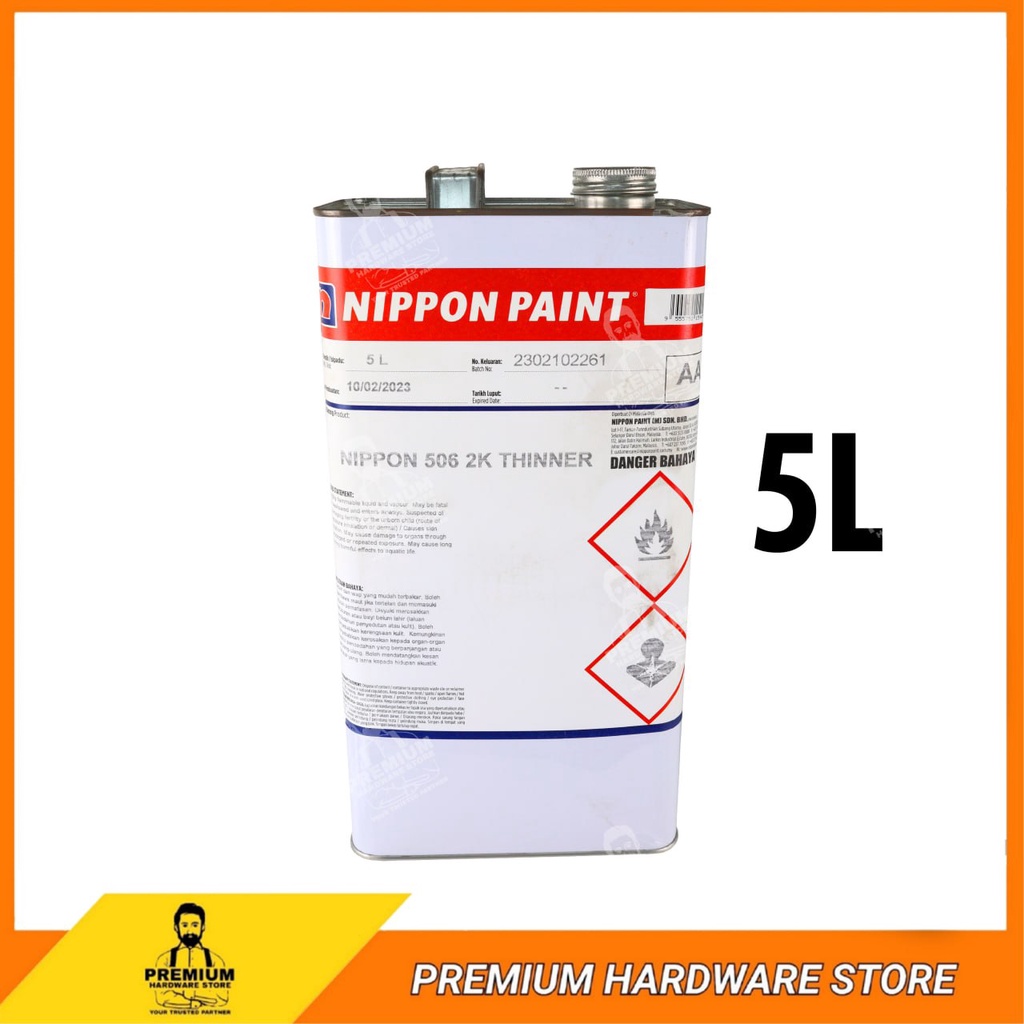 NIPPON PAINT 506 2K Thinner 5 Liter / Nippon Epoxy Thinner Shopee