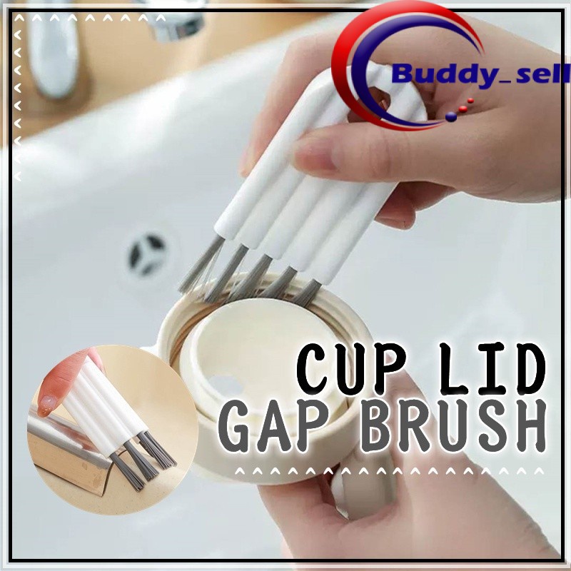 Cup Lid Gap Nylon Brush Groove Bendable Cleaning Multifunctional