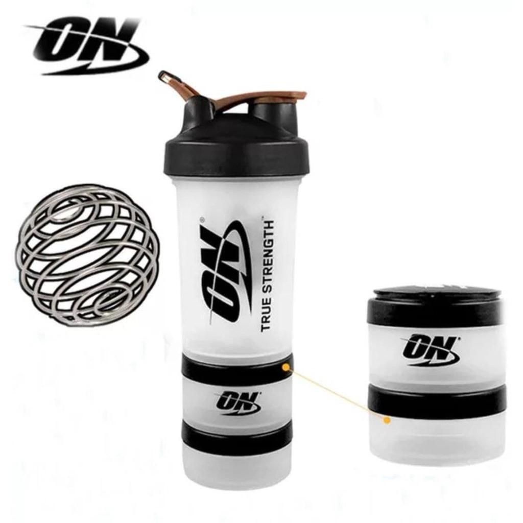 Optimum Nutrition protein shaker with compartment 450ml bodybuilding