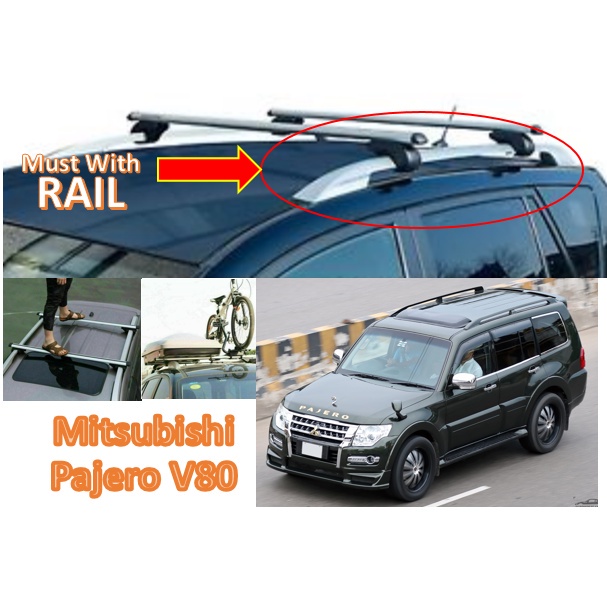 Mitsubishi Pajero V80 Aluminium Roof carrier Cross Bar Roof Rack Bar