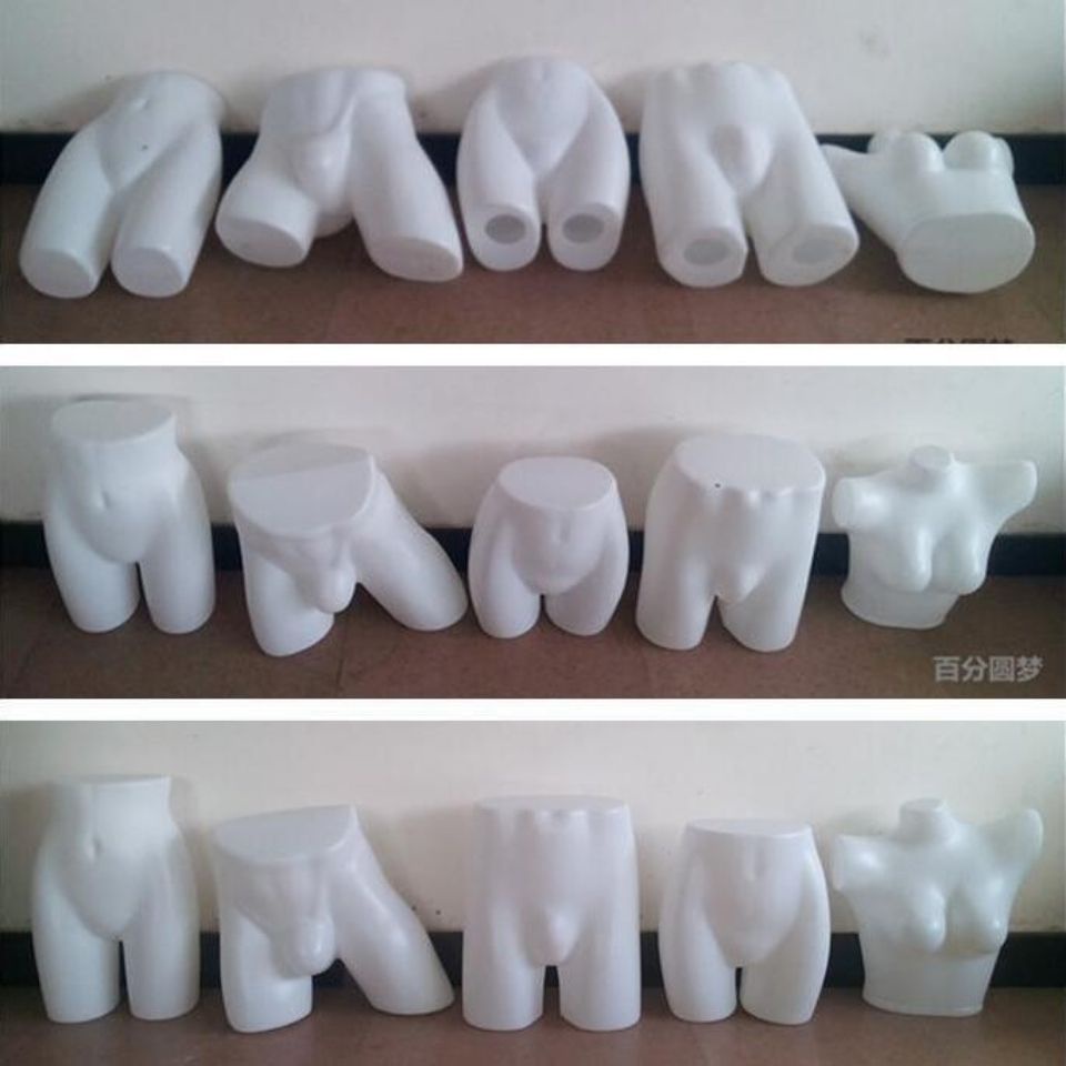 Plastic Underwear Mannequin Female Male Half Bra Dummy Counter Display