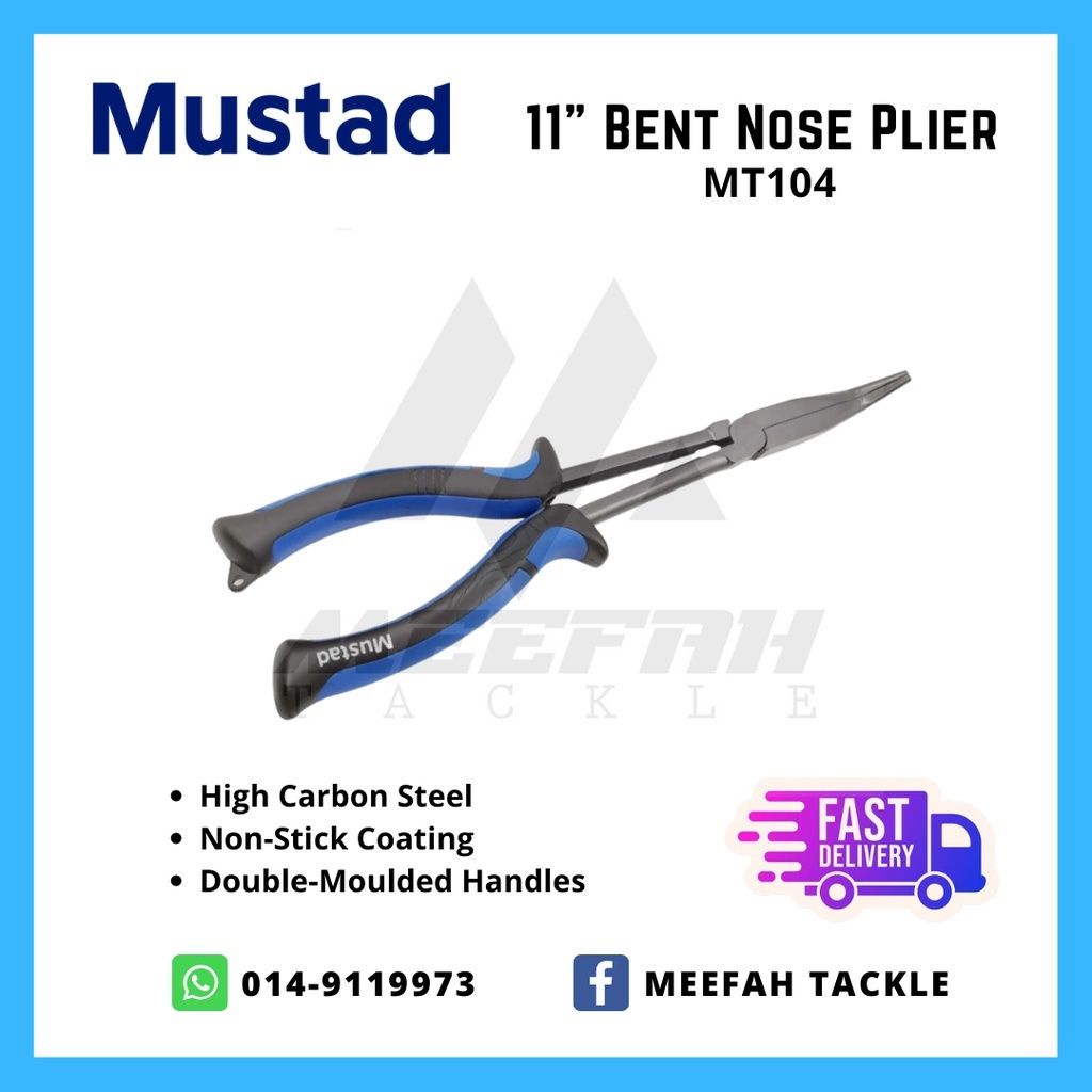 Mustad 11 Bent Nose Pliers