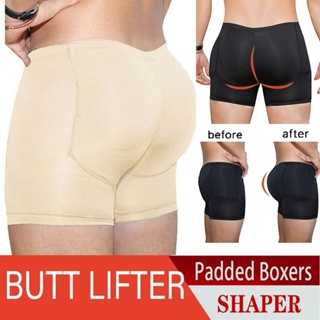 Men Fake Butt Hip Thick Enhancer Booty Push Up Padded Underwear Panties  Shaper