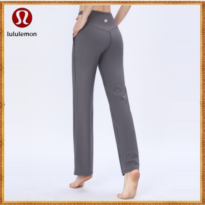 Lululemons Leisure Yoga Pants Wide side pockets High waist flared pants