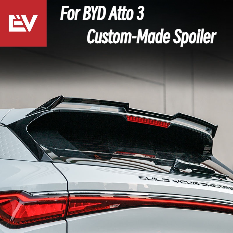 BYD Atto 3 CustomMade Spoiler light black/carbon fiber pattern/bare