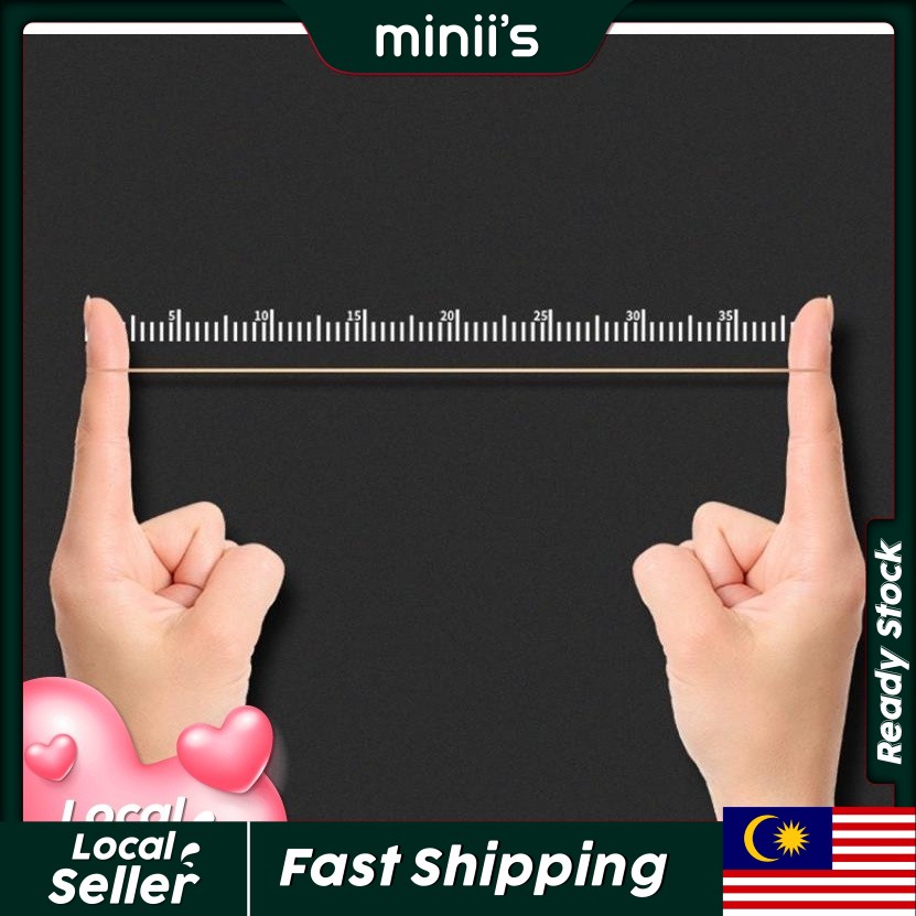 MINIIS PARTY Transparent Rubber Bands 100 pcs for Balloons Decor