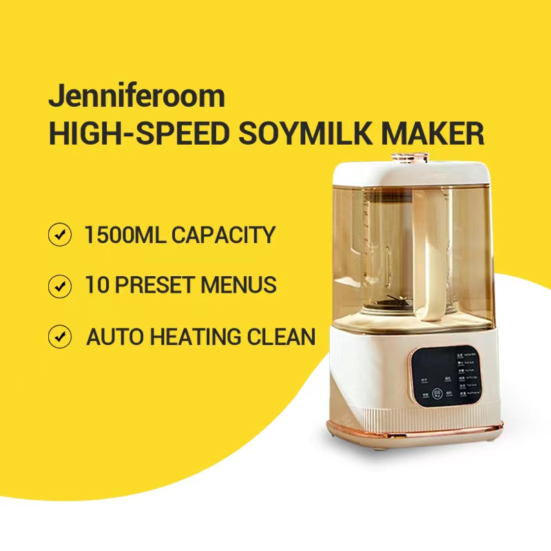 Korea Jenniferoom Ultra Quiet Food Processor Soymilk Machine Auto