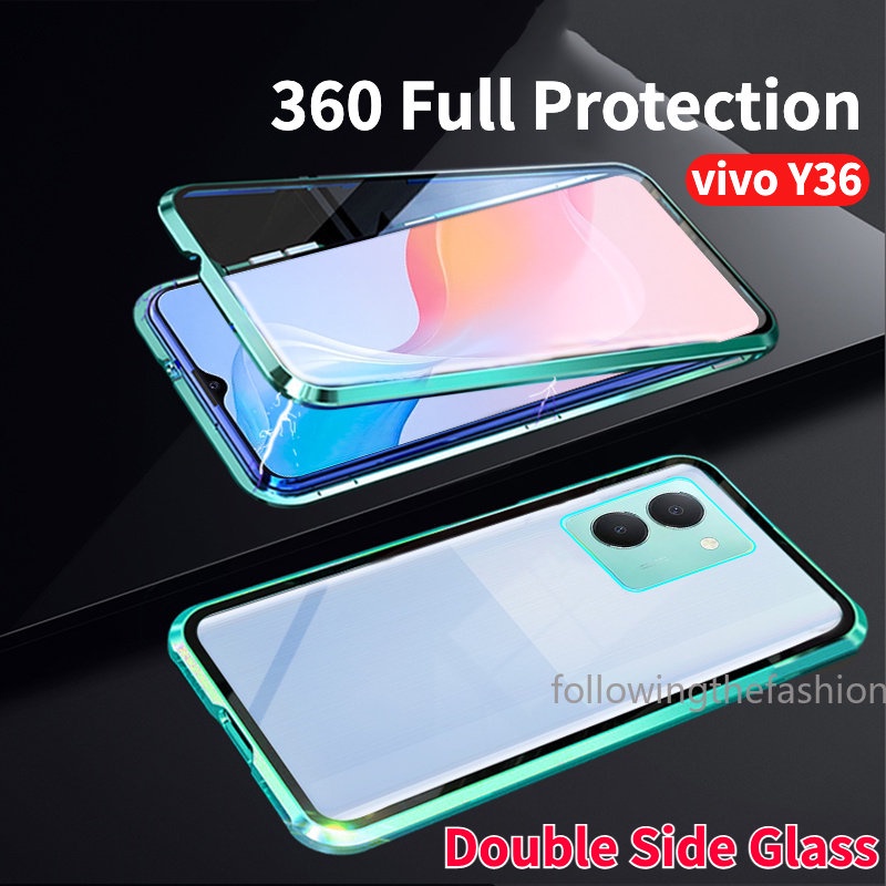 For vivo Y27s Y36 4G Y 36 5G Y27 2023 Phone Case Magnetic Metal Frame ...