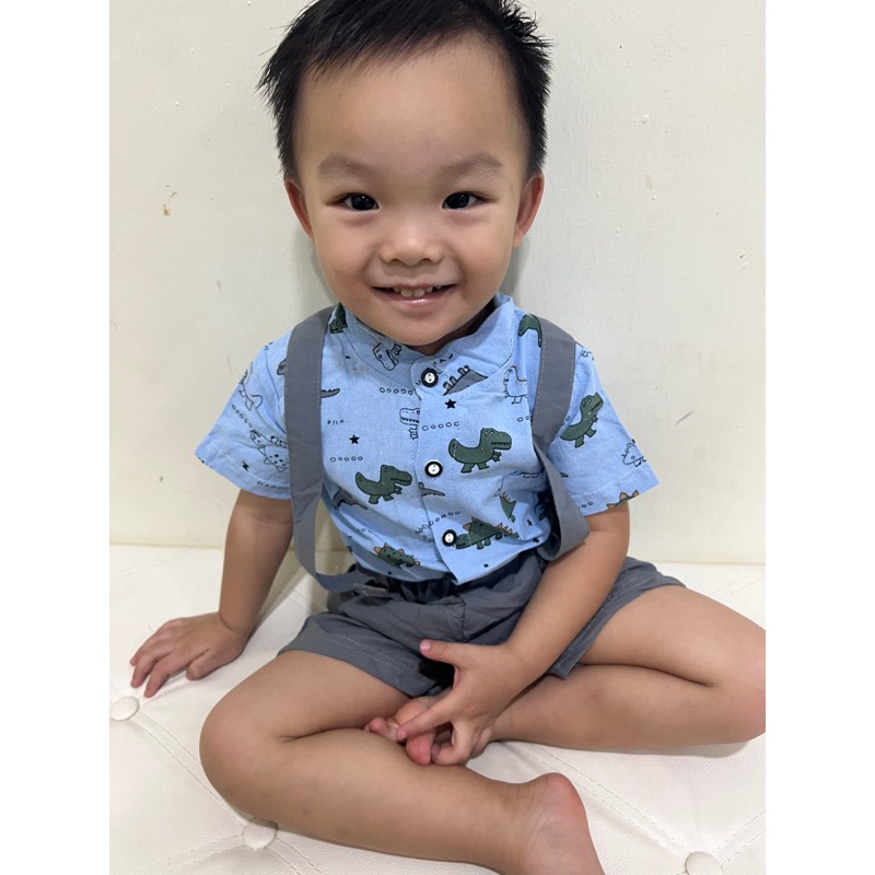 Ready Stock Short Sleeve Cute Baby Boy Shirts Pants Set Baju Seluar Bayi Cute Clothing Baby Set Shopee Malaysia
