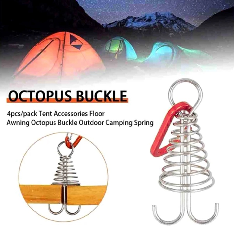 FAUSE 10PCS Deck Anchor Pegs, Windproof Aluminium Alloy Octopus Tent ...