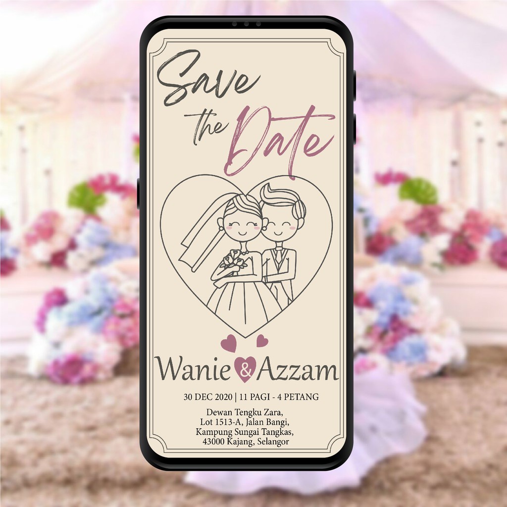 KAD KAHWIN DIGITAL ECARD WEDDING CARD SOFTCOPY DESIGN WEDDING