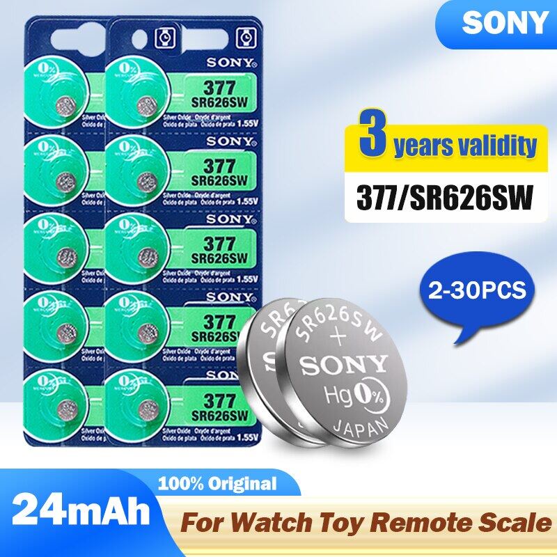 Sony 377 SR626SW AG4 SR626 V377 LR66 LR626 Button Cell For Watch ...