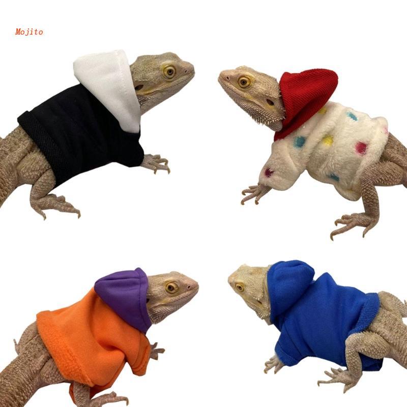 Mojito Bearded Dragon Costume for Lizards Hoodie Coat Reptiles Clothes
