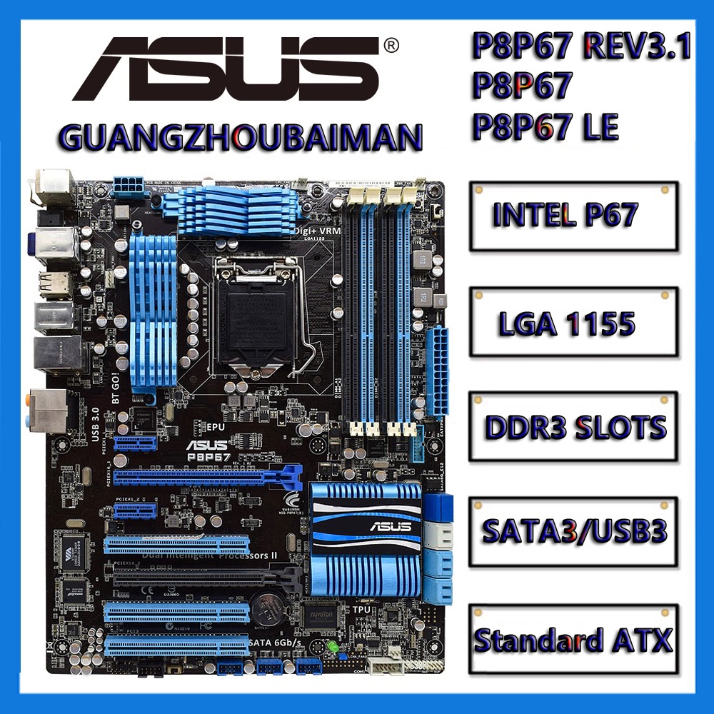 Asus P8P67 Deluxe LGA1155 DDR3 Anakart Fiyatları, Özellikleri ve