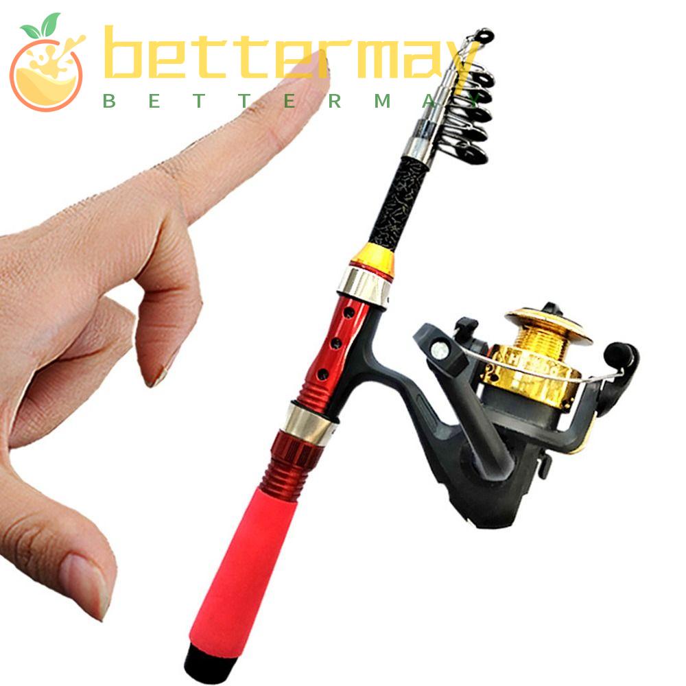 BETTER-MAYSHOW 1.0m-1.9m Fishing Rod Portable Casting Spinning Telescopic  Retractable Carbon Fiber Fishing Equipment