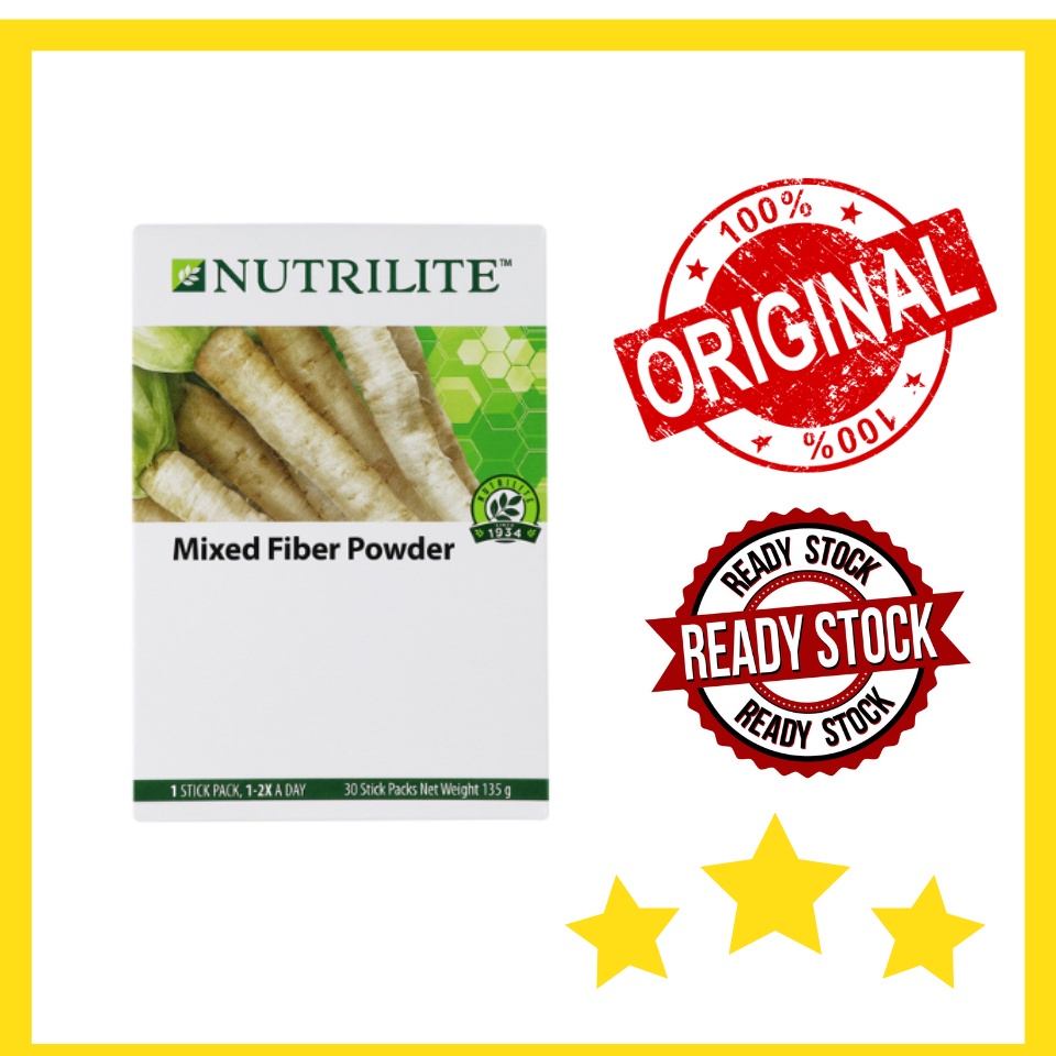 Amway Nutrilite Mixed Fibre Powder 4.5g X 30 Stick Packs Shopee
