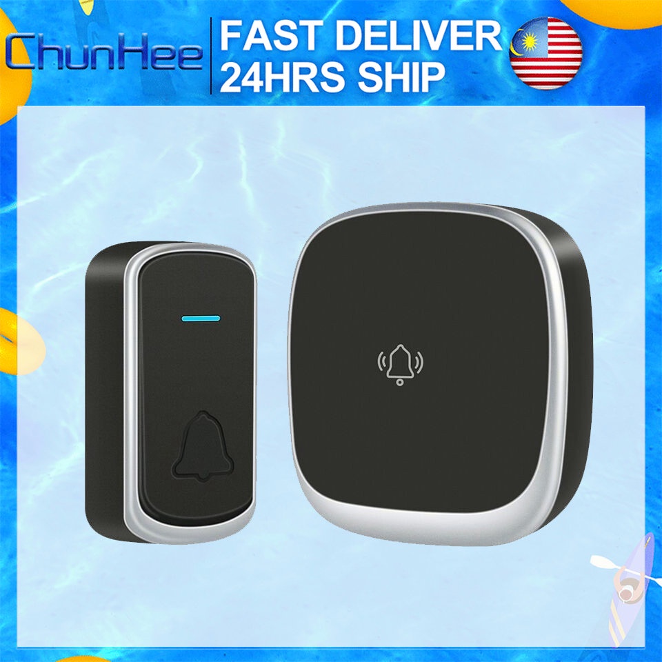 Chunhee Door Bell Wireless Loceng Rumah Doorbell For House/Home/Office
