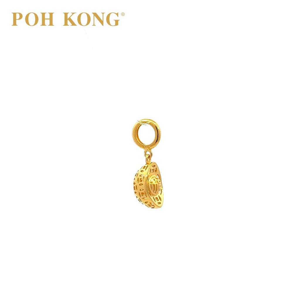 POH KONG 916/22K Yellow Gold Mini Ingot Pendant | Shopee Malaysia