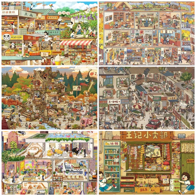 【Spring Shop】Puzzle 300 pieces, 500 pieces, 1000 pieces, ultra high ...