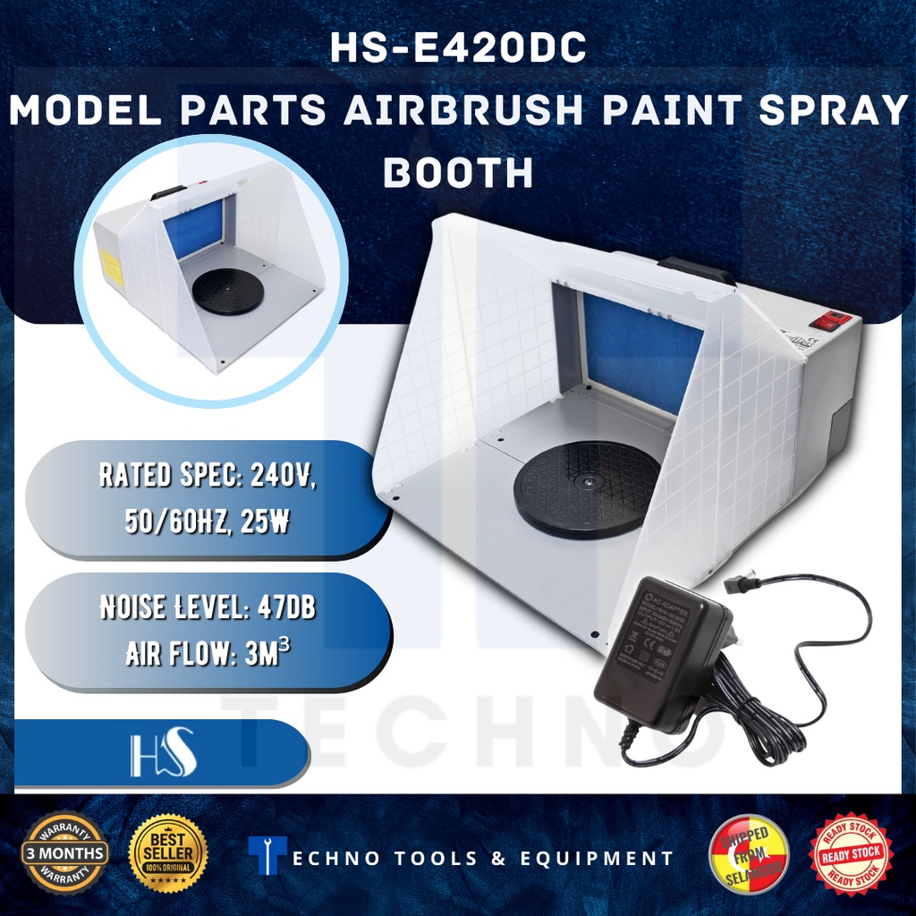 HAOSHENG Airbrush extractor/spray booth HSE420DC Shopee Malaysia