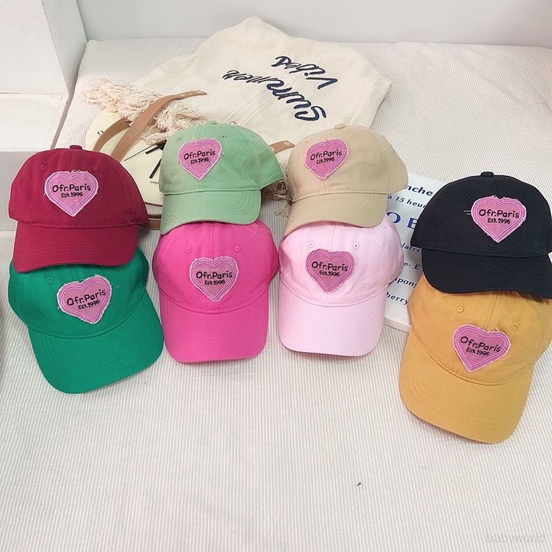 Dopamine baseball cap kids boy girl cap barbie pink love casual sun