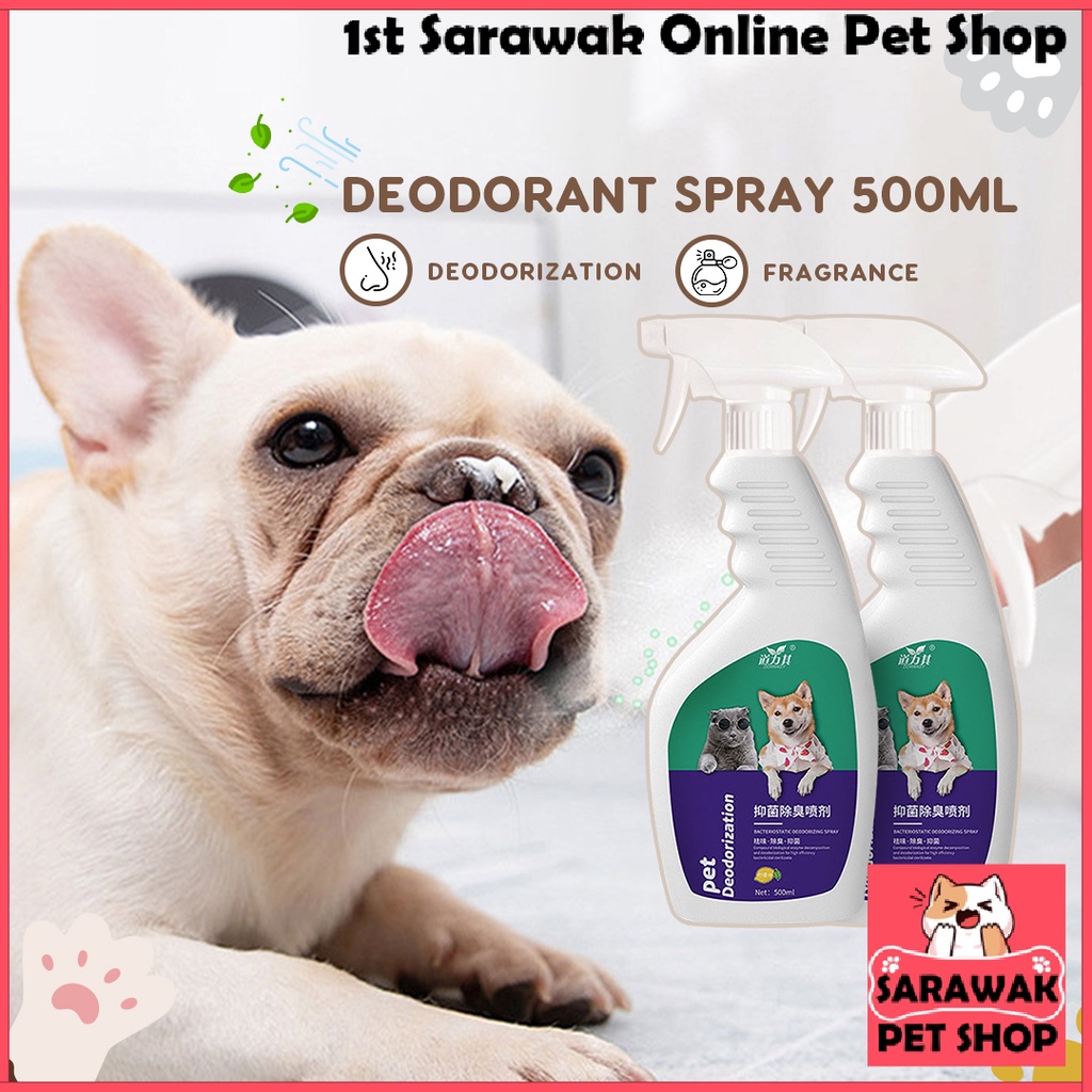 Pet Deodorant Spray Anti-Bacterial Cat Dog Pet Care Perfume | Semburan ...