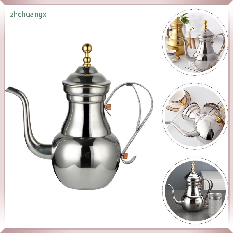 Coffee Kettle Pot Tea Maker Gooseneck Turkish Teapot Arabic Stainless Steel Pour Pots Over