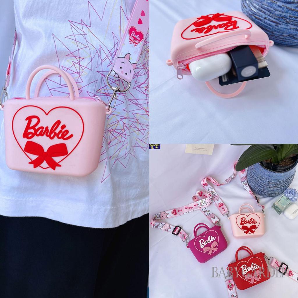 Kids Barbie Shoulder Bag Portable Purse Makeup Bag Handbag Cute