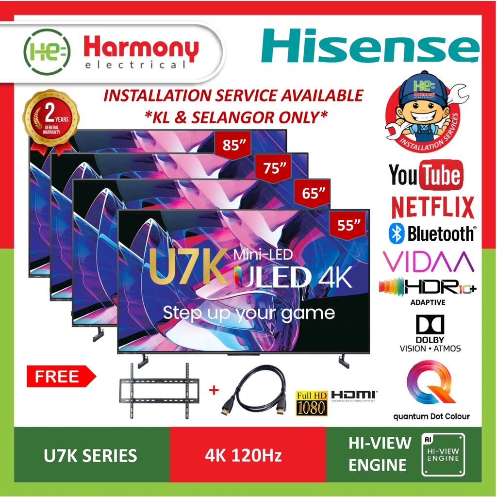 LAST UNIT OFFER (FREE DELIVERY KL) HISENSE 55