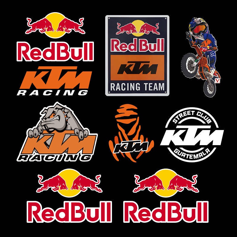 RedBull Car Stickers Modification Motorcycle Stickers Electric Car KTM ...