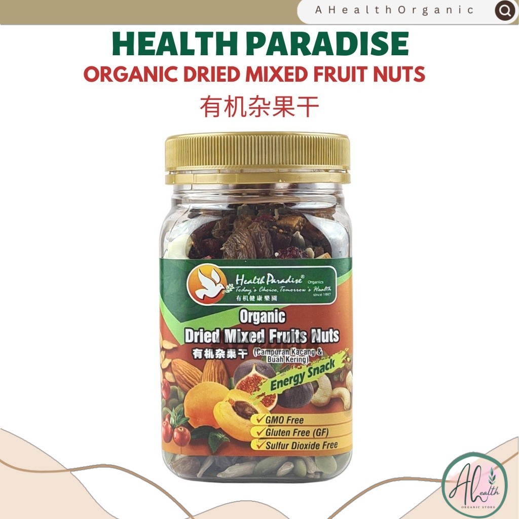 HEALTH PARADISE ORGANIC DRIED MIXED FRUIT NUTS 200G Shopee Malaysia