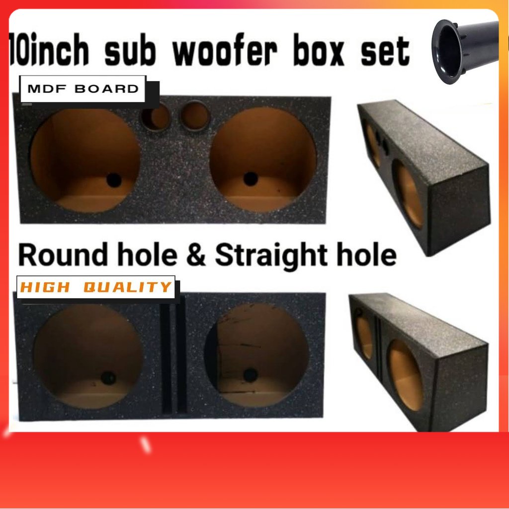 CHIA 12 inch sub woofer box set round hole & Straight hole MDF board ...