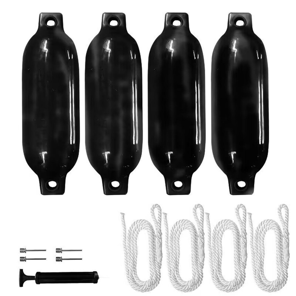 [SzlztmyabTW] Boat Fenders 4 pack boat fenders for docking white rope