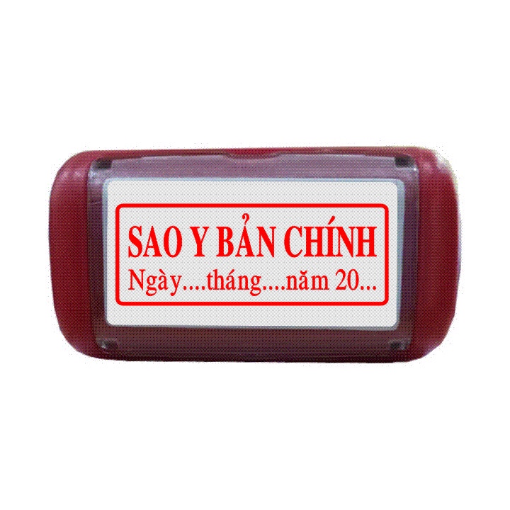Original Star Y instant ink stamp with date, month, year (Red ink ...