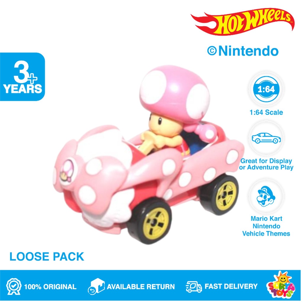 Hot Wheels Mario Kart Toadette Shopee Malaysia