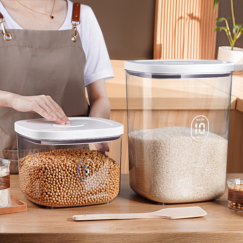 10 Kg/5 Kg Sealed Rice Bucket, Flour Storage Box, Pet Food Bucket, Cat