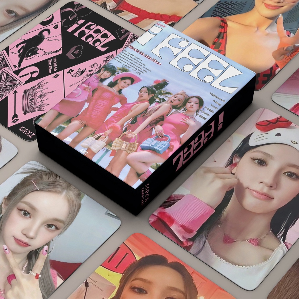 Pcs Box G I Dle Album I Feel Photocards Queencard Lomo Cards Gidle Kpop Postcards Collection