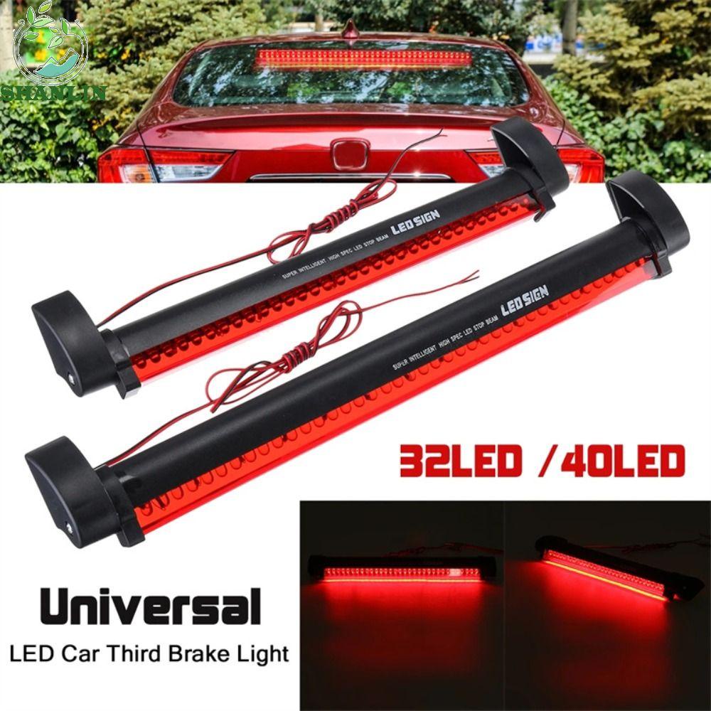 SHANLIN Car Tail Brake Lamp Red 1PC LED Indicators Car LED Third Brake