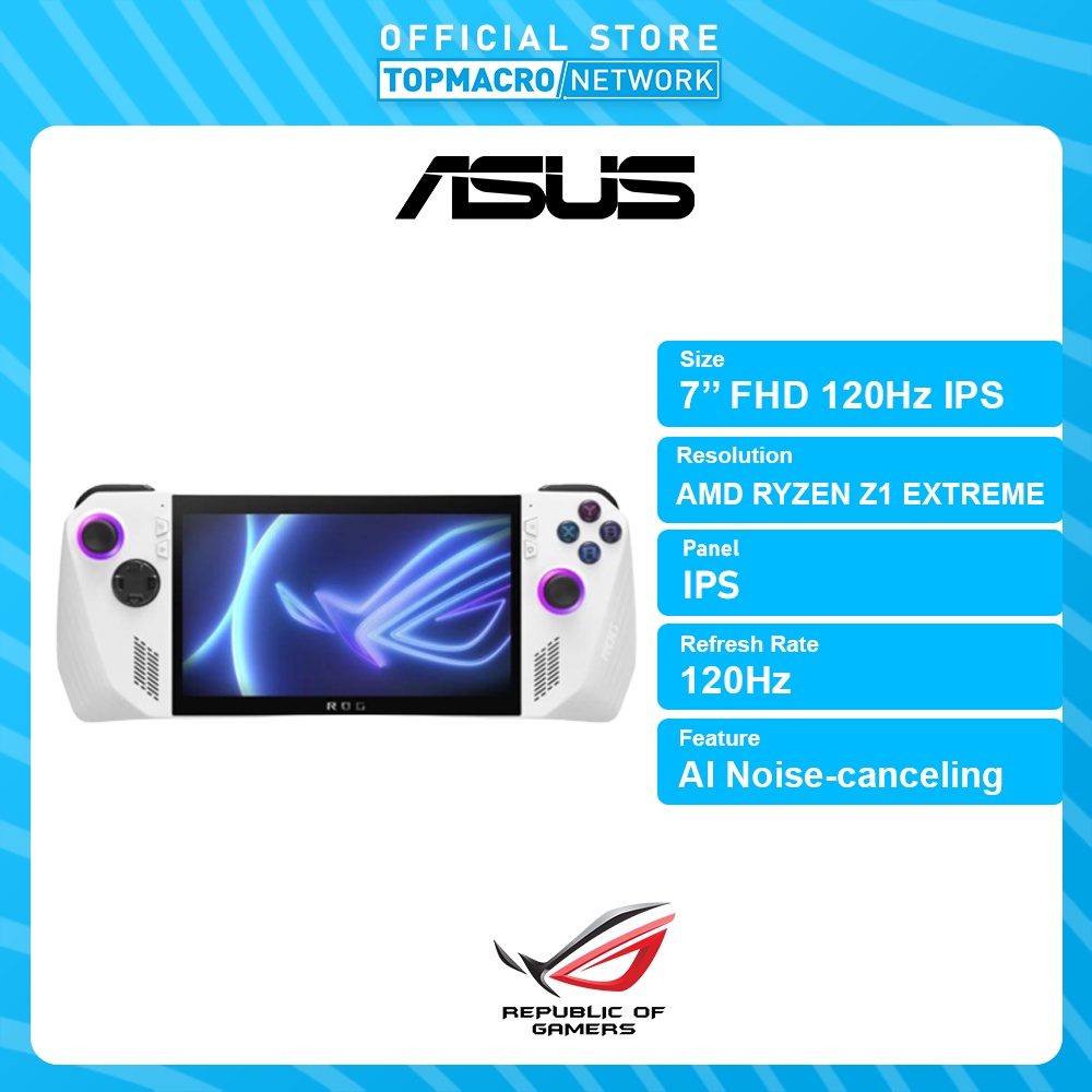 ASUS PC ROG ALLY 2023 RC71L-NH005W (WHITE) | Shopee Malaysia