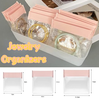 6PCS Mini Storage Box Transparent Square Plastic Box Earrings Jewelry  Packaging Storage Small Square Box Jewelry Organizer